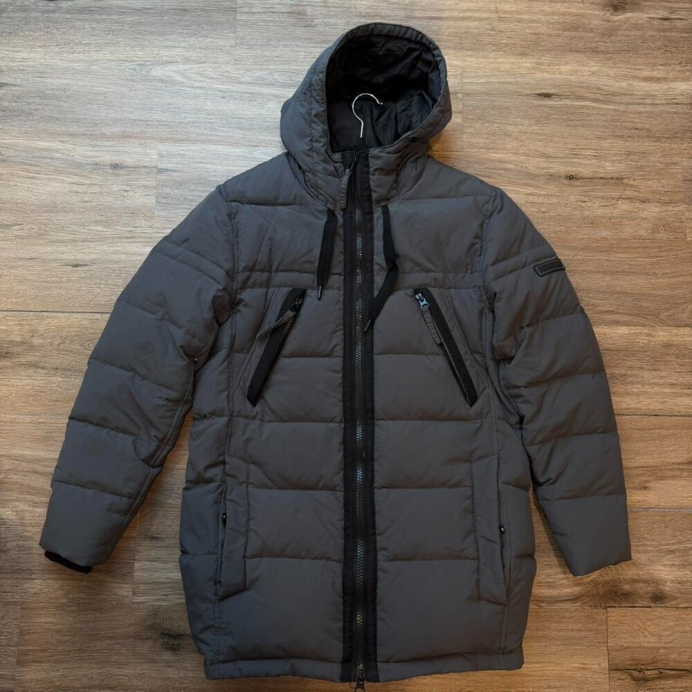 Marc New York Men's Holden Down Parka Jacket Charcoal Small